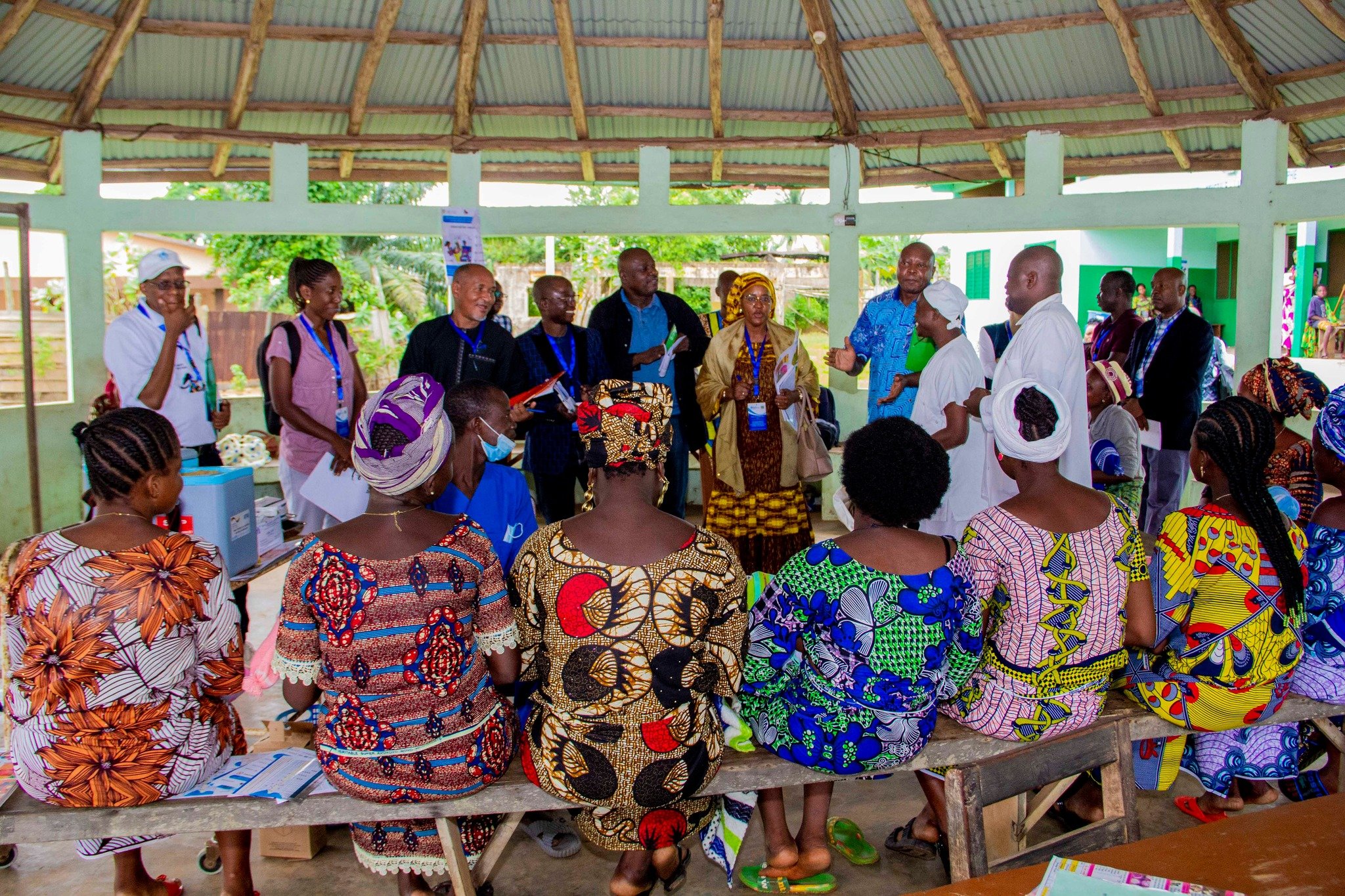Participants in a malaria workshop in Benin