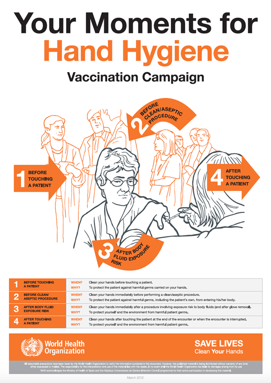 Your 5 Moments for hand hygiene: Vaccination